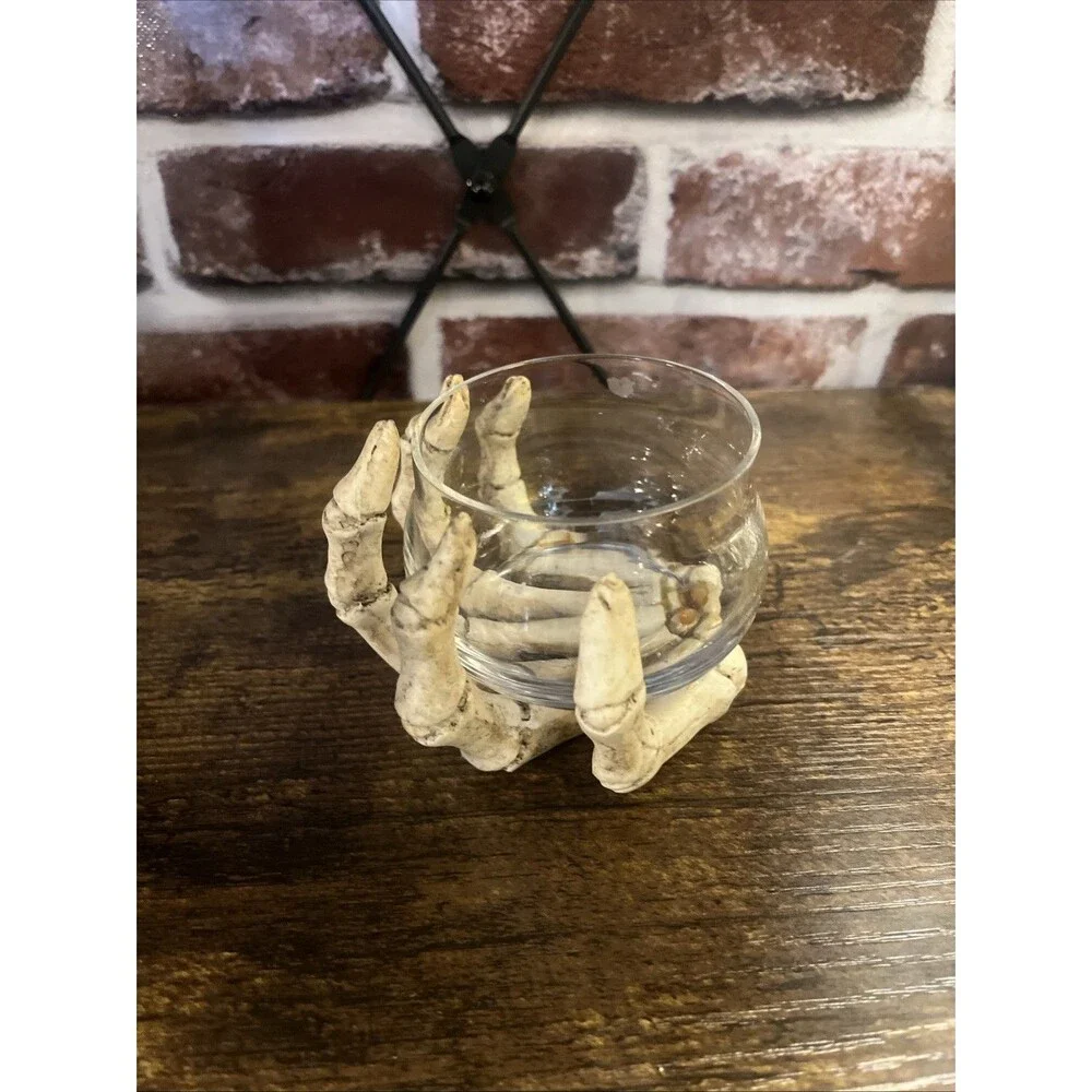 Skeleton Hand Votive -  Candle Holder - Fun World - Halloween Décor
